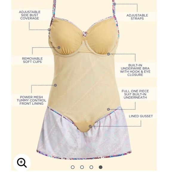 NWT Swimsuits For All Swimdress(size 8 C/D) - Picture 11 of 13